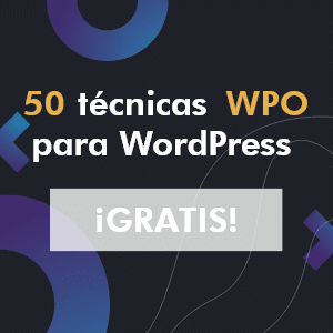 Banner de 50 técnicas WPO para WordPress